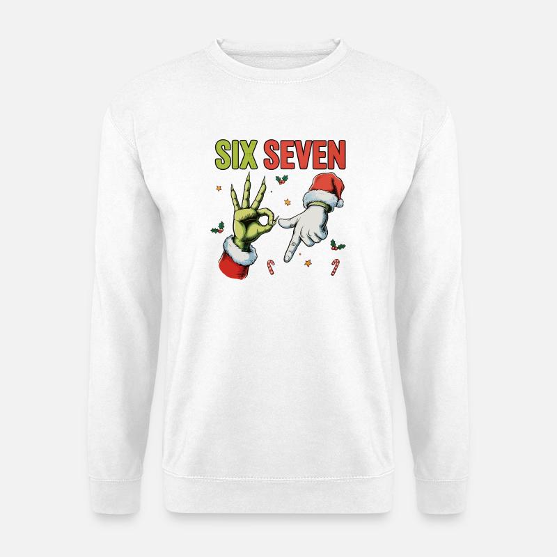 Six Seven Bruh Santa - Unisex Pullover - Weiß