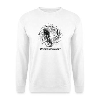 Cyclist in Spiral Tunnel - Unisex Sweatshirt - white - Front