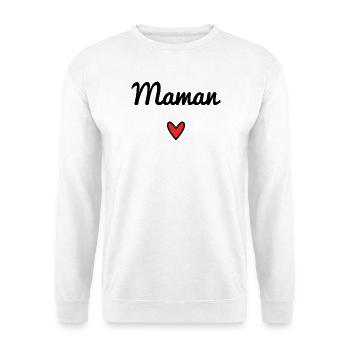 MOM. MOTHER'S DAY. HEART. FEAST. HAPPY BIRTHDAY - Unisex Sweatshirt - white - Front