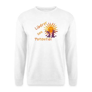 Libérer son potentiel - Sweat-shirt Unisexe - blanc - Devant