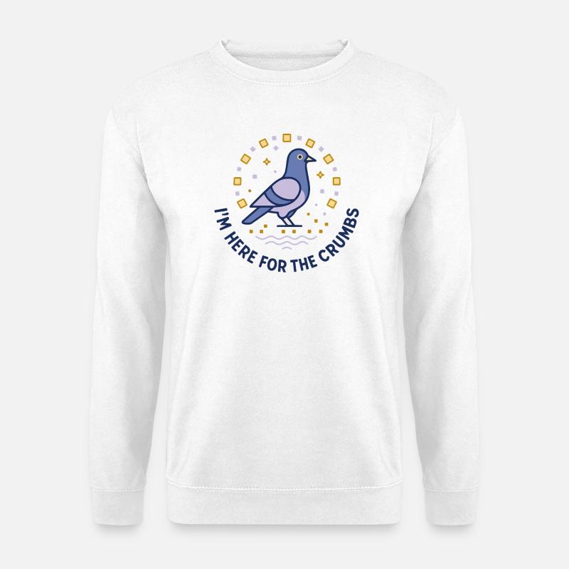 Taube Krümeljäger - Unisex Pullover - Weiß