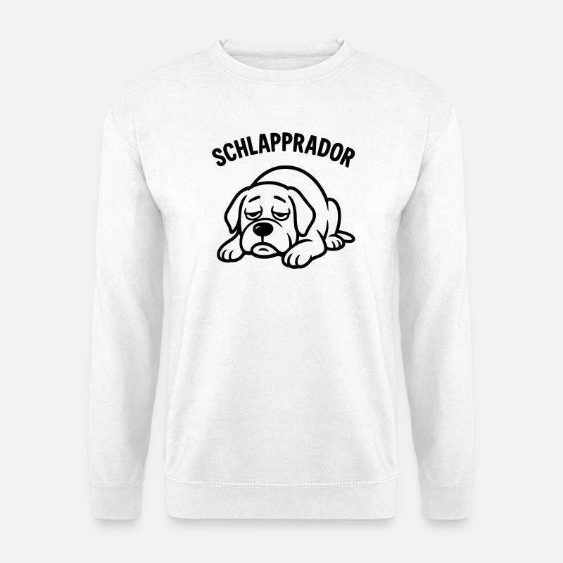 schlapprador labrador - Unisex Pullover - Weiß