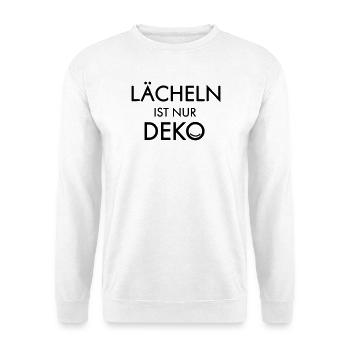 Smile is decoration - Unisex Sweatshirt - white - Front