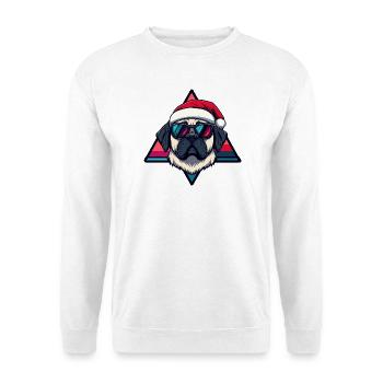 Santa Dog Comic - Unisex Sweatshirt - white - Front
