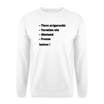 halten - Unisex Pullover - Weiß - Vorne