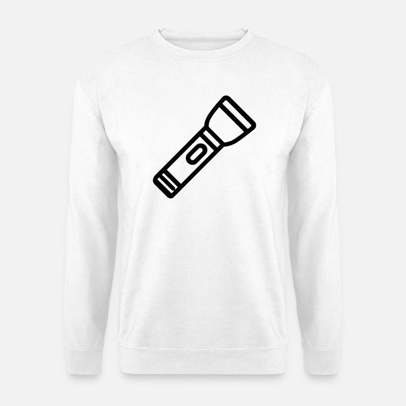 Taschenlampe - Unisex Pullover - Weiß