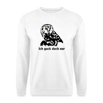 Steinkauz - Unisex Pullover - Weiß - Vorne