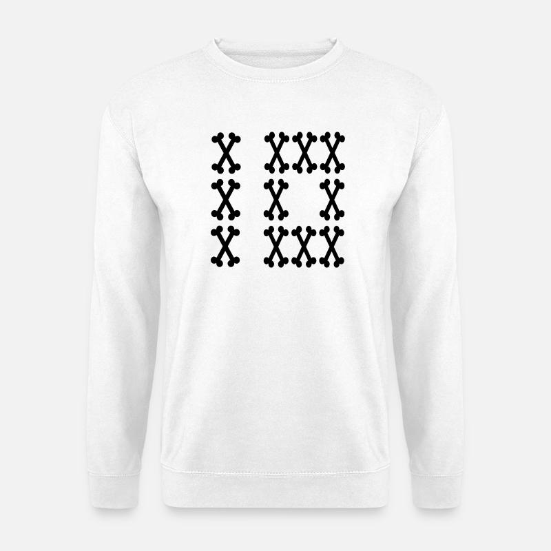 Zahl 10 Zehn Knochen - Unisex Pullover - Weiß
