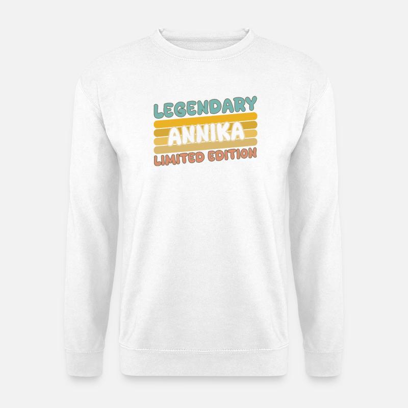 Annika als Name - Unisex Pullover - Weiß