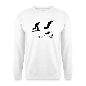 BASE jumping - Unisex Pullover - Weiß - Vorne
