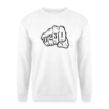 Dortmund City Map 0231 Ruhrpott Ruhrgebiet - Unisex Sweatshirt - white - Front