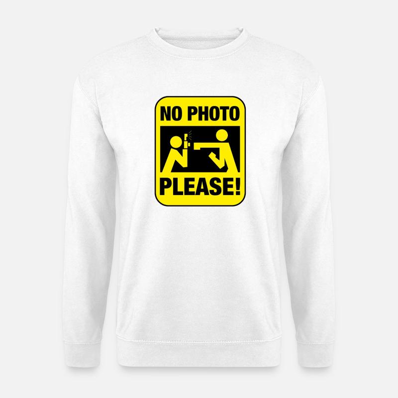 Bitte keine Fotos! - Unisex Pullover - Weiß