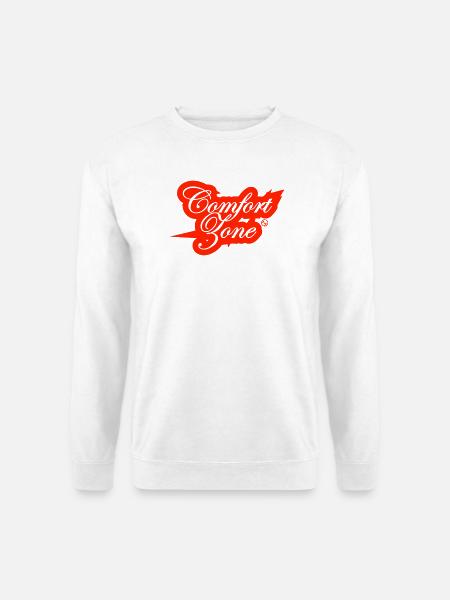 Komfortzone – Motiv für Mutige & Abenteurer - Unisex Pullover - Weiß