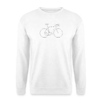 Aero Road Bike Line Cycliste Élégant - Sweat-shirt Unisexe - blanc - Devant