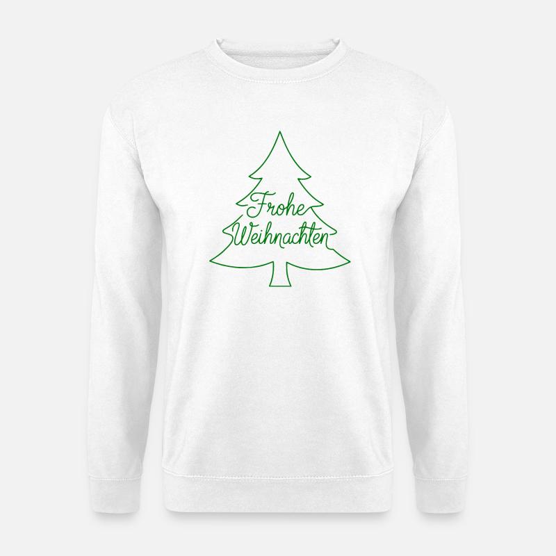 Merry Christmas Christmas Tree Modern - Unisex Sweatshirt - white