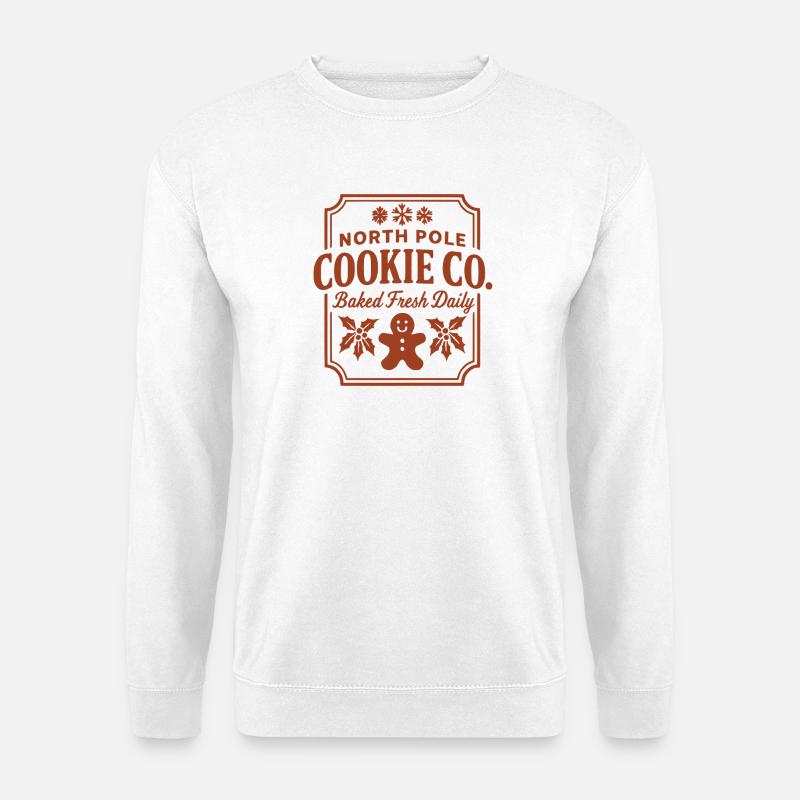 North Pole Cookie Co Cookie Logo - Unisex Sweatshirt - white