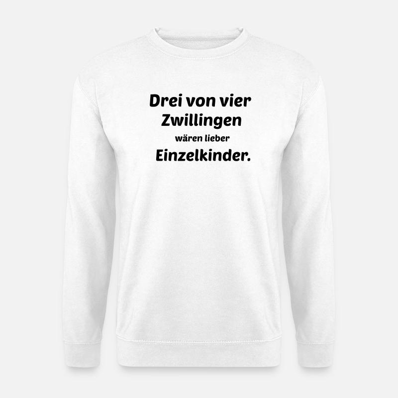 Zwillinge - Unisex Pullover - Weiß