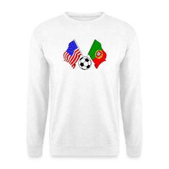 Football Portugal vs USA - Sweat-shirt Unisexe - blanc - Devant