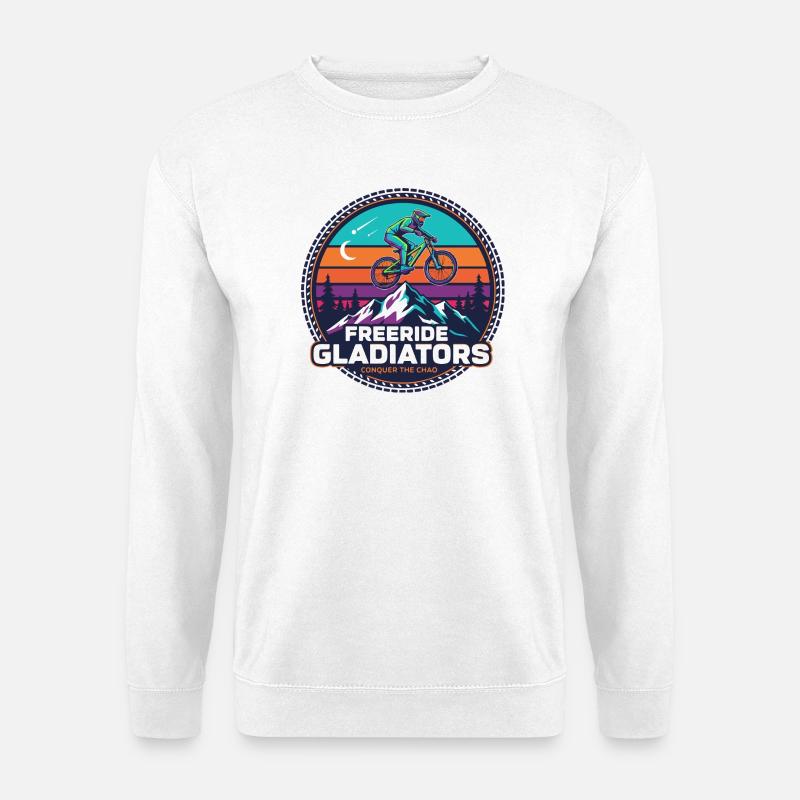 Freeride Gladiators Peak Fahrt - Unisex Pullover - Weiß