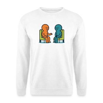 Mental Health – Minimalist Illustration - Unisex Sweatshirt - white - Front