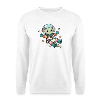 Axolotl Astronaut Kawaii - Unisex Sweatshirt - white - Front