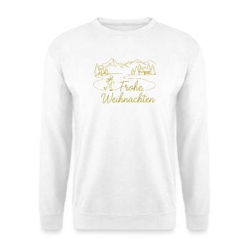 Joyeux Noël Paysage d’hiver Noël - Sweat-shirt Unisexe - blanc - Devant