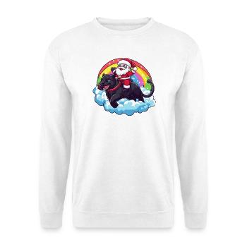 Noël du Père Noël Panthère - Sweat-shirt Unisexe - blanc - Devant