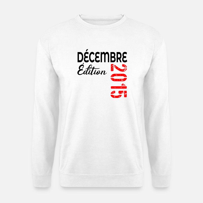 Jahrestag Dezember 2015 - Unisex Pullover - Weiß