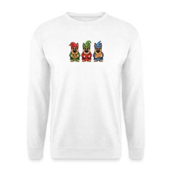Glacière de Noël pour Berger Allemand - Sweat-shirt Unisexe - blanc - Devant