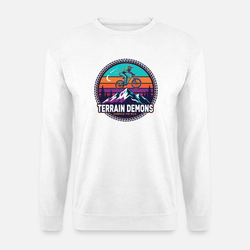 Terrain Demons Bergreiter - Unisex Pullover - Weiß