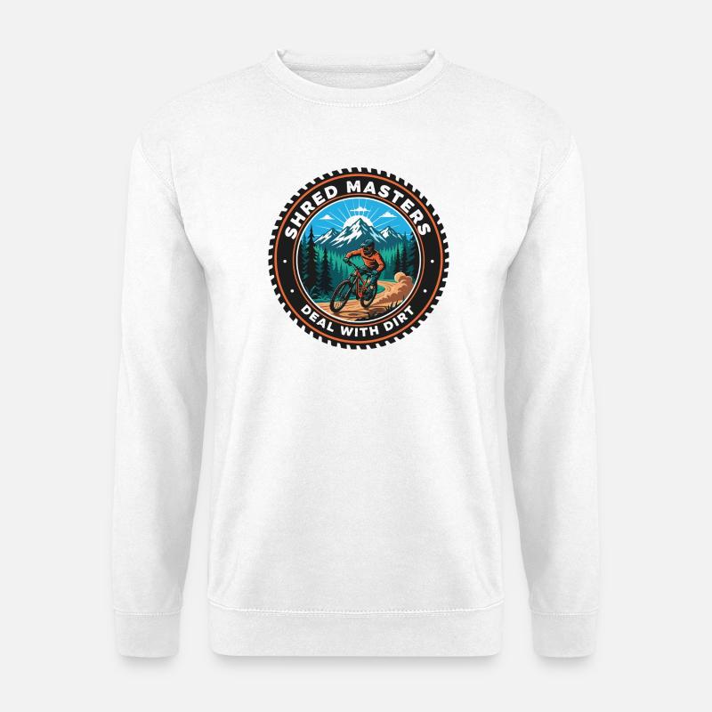 Shred Masters Mountain Ride MTB - Unisex Pullover - Weiß