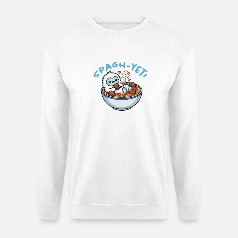 Spaghetti Yeti Kuschelfigur - Unisex Pullover - Weiß