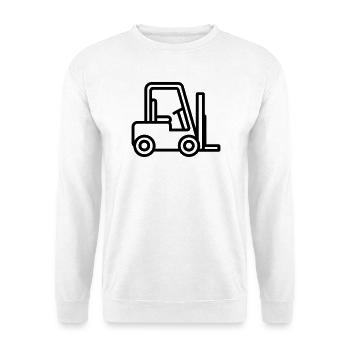 Gabelstapler - Unisex Pullover - Weiß - Vorne