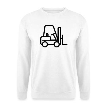 Gabelstapler - Unisex Pullover - Weiß - Vorne