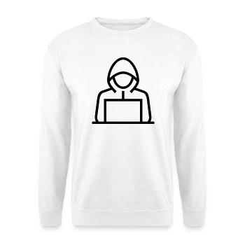 hacker - Unisex Sweatshirt - white - Front