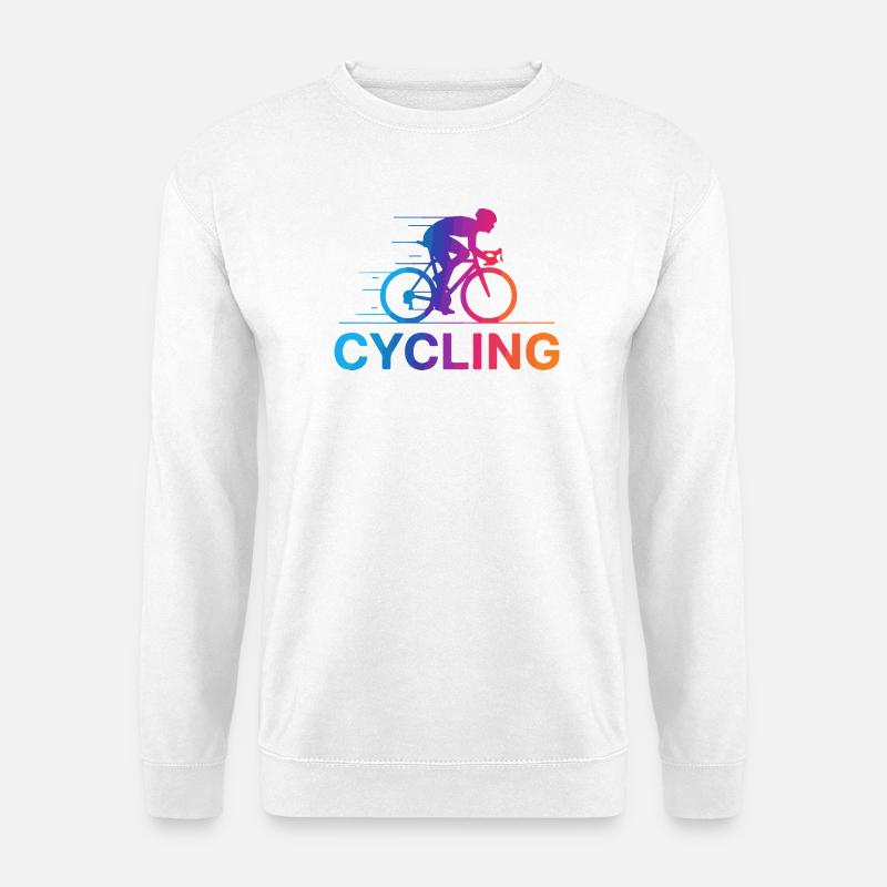 Lebendiger Radverlauf - Unisex Pullover - Weiß