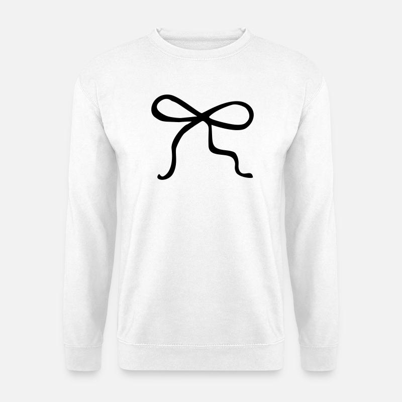 Schleife handgemalt - Unisex Pullover - Weiß