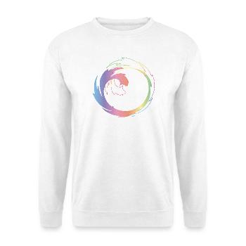 Roue chromatique créative comme cadre de design dynamique - Sweat-shirt Unisexe - blanc - Devant