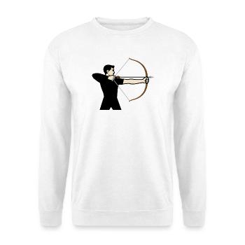 Determined Archer - Unisex Sweatshirt - white - Front