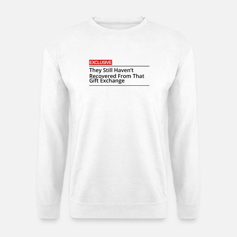 Geschenketausch-Drama - Unisex Pullover - Weiß