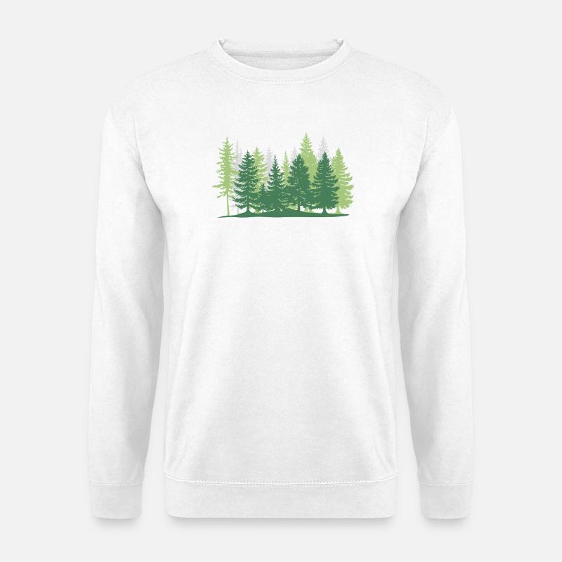 Forest Tree Greens - Unisex Sweatshirt - white