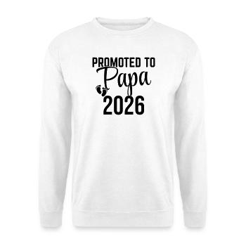 Promoted to Dad 2026 – Father-to-be Design - Unisex Sweatshirt - white - Front