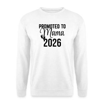 Promoted to Mama 2026 – Expectant Mother Design - Unisex Sweatshirt - white - Front