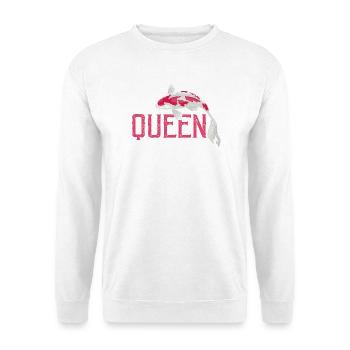 Koi Queen Female Fish Keeper Pond Lifestyle - Unisex Pullover - Weiß - Vorne