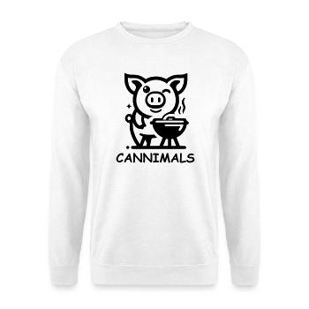 Cannimals – Logo Black Edition - Unisex Pullover - Weiß - Vorne
