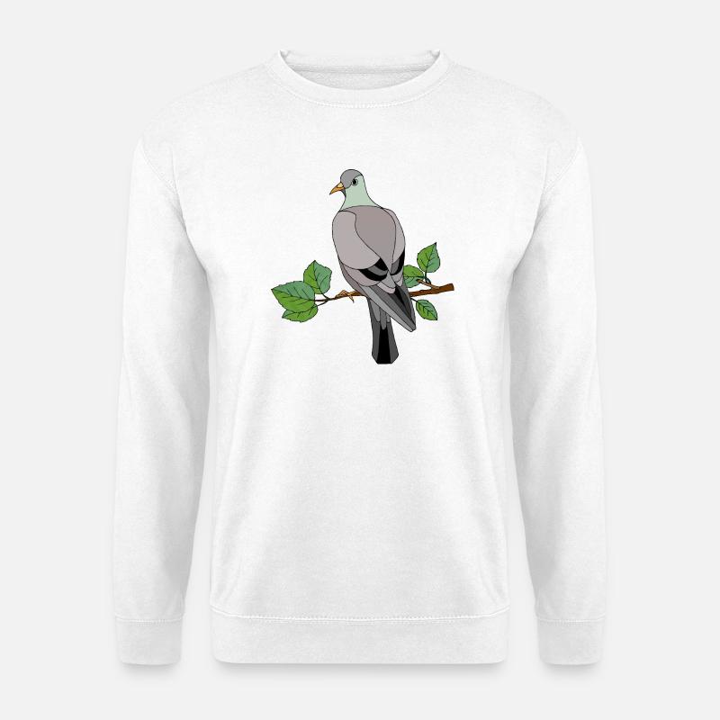 Bunter Vogel - Unisex Pullover - Weiß