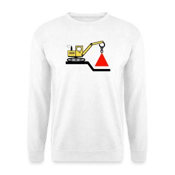 Bagger - Unisex Pullover - Weiß - Vorne