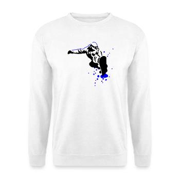Snowboarders - Sweat-shirt Unisexe - blanc - Devant