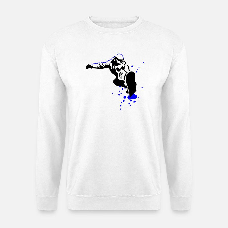 Snowboarder - Unisex Pullover - Weiß