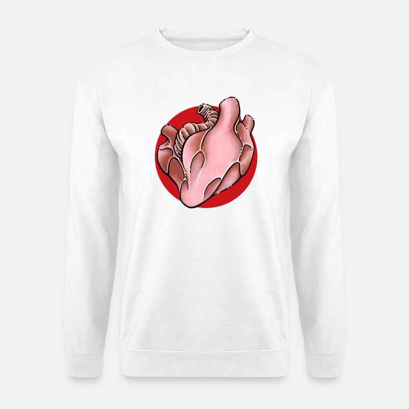Herz Heart - Unisex Pullover - Weiß